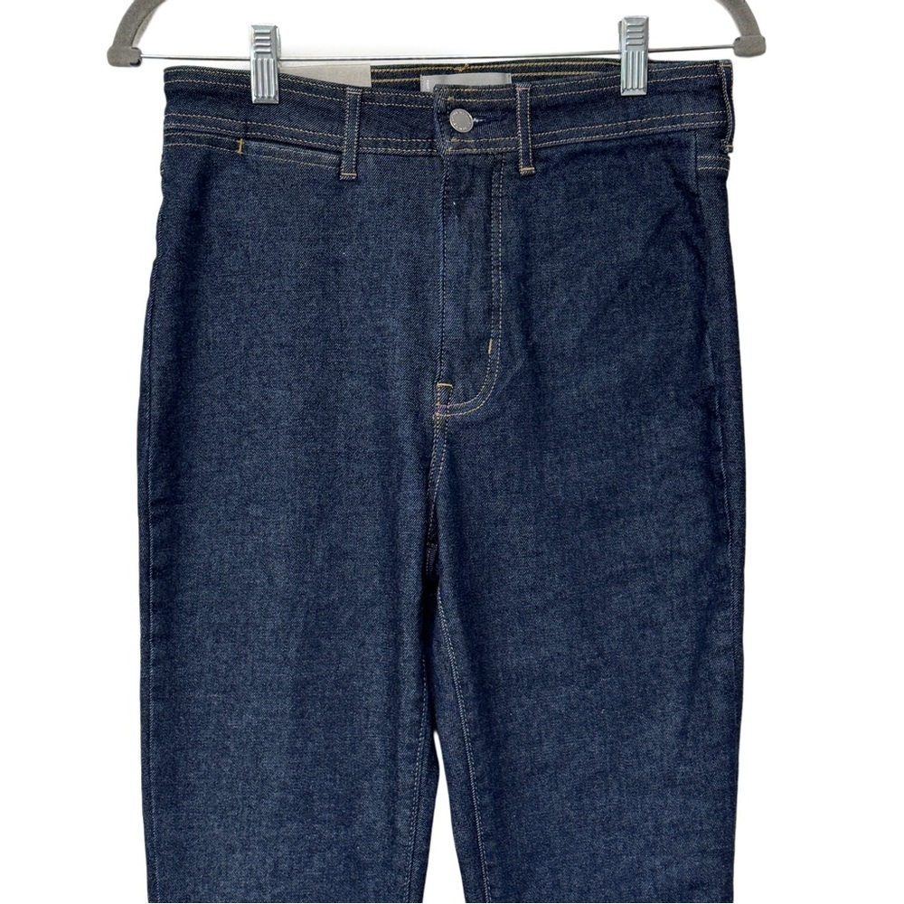 {Everlane} "The Way High Skinny Split Hem" Dark Navy Blue Stretch Denim Jeans - Picture 4 of 8